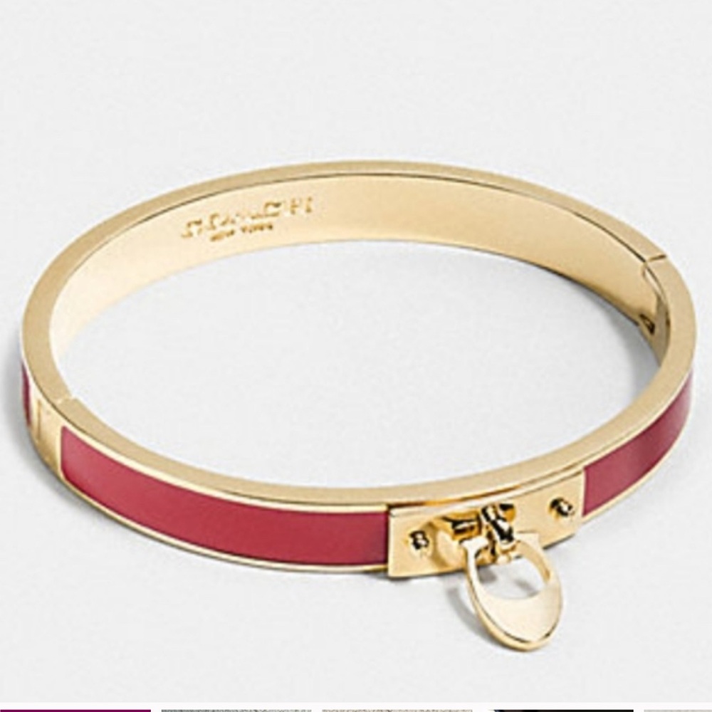 Coach Bangle Bracelet With Signature 
C charm